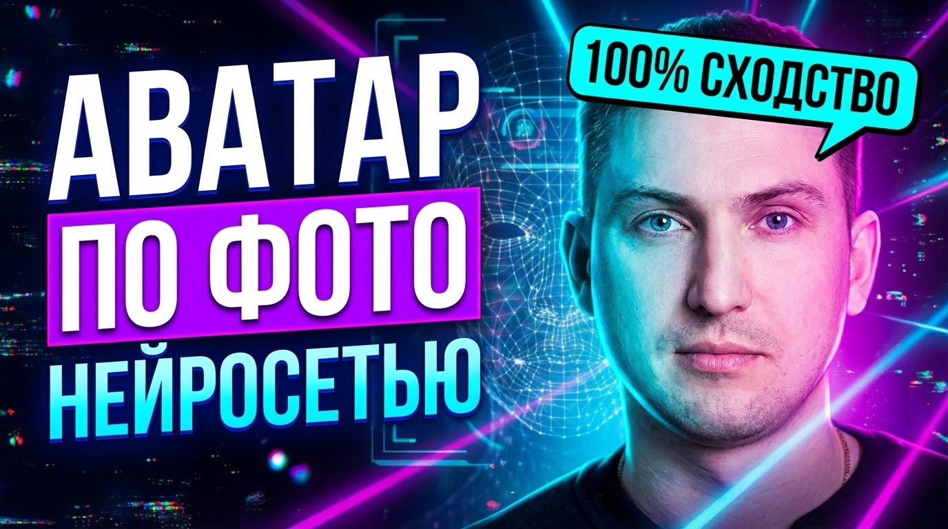 Процесс создания аватара из фотографии в нейросети с сохранением узнаваемости лица