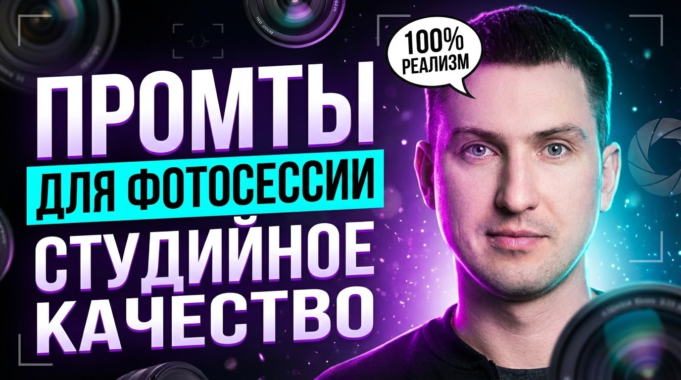Пример студийного портрета высокого качества, сгенерированного искусственным интеллектом по текстовому промту