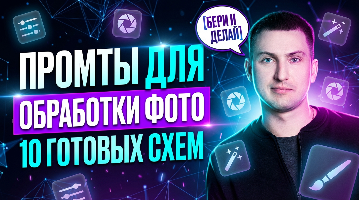 Примеры промтов и схем для обработки фотографий с помощью нейросетей