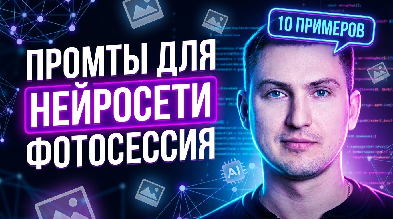 Примеры промтов для нейросети для генерации фотосессии на русском языке
