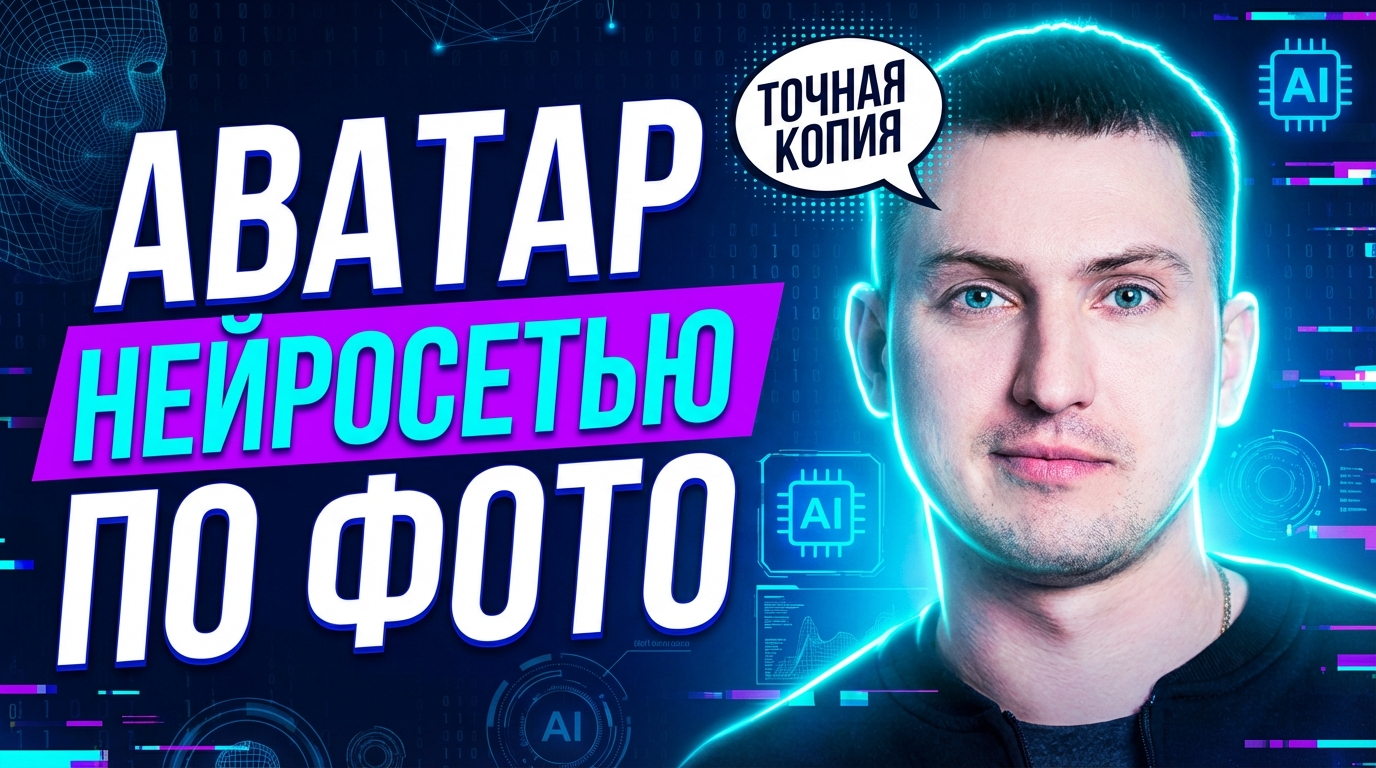 Процесс создания цифрового аватара по фотографии с помощью нейросети