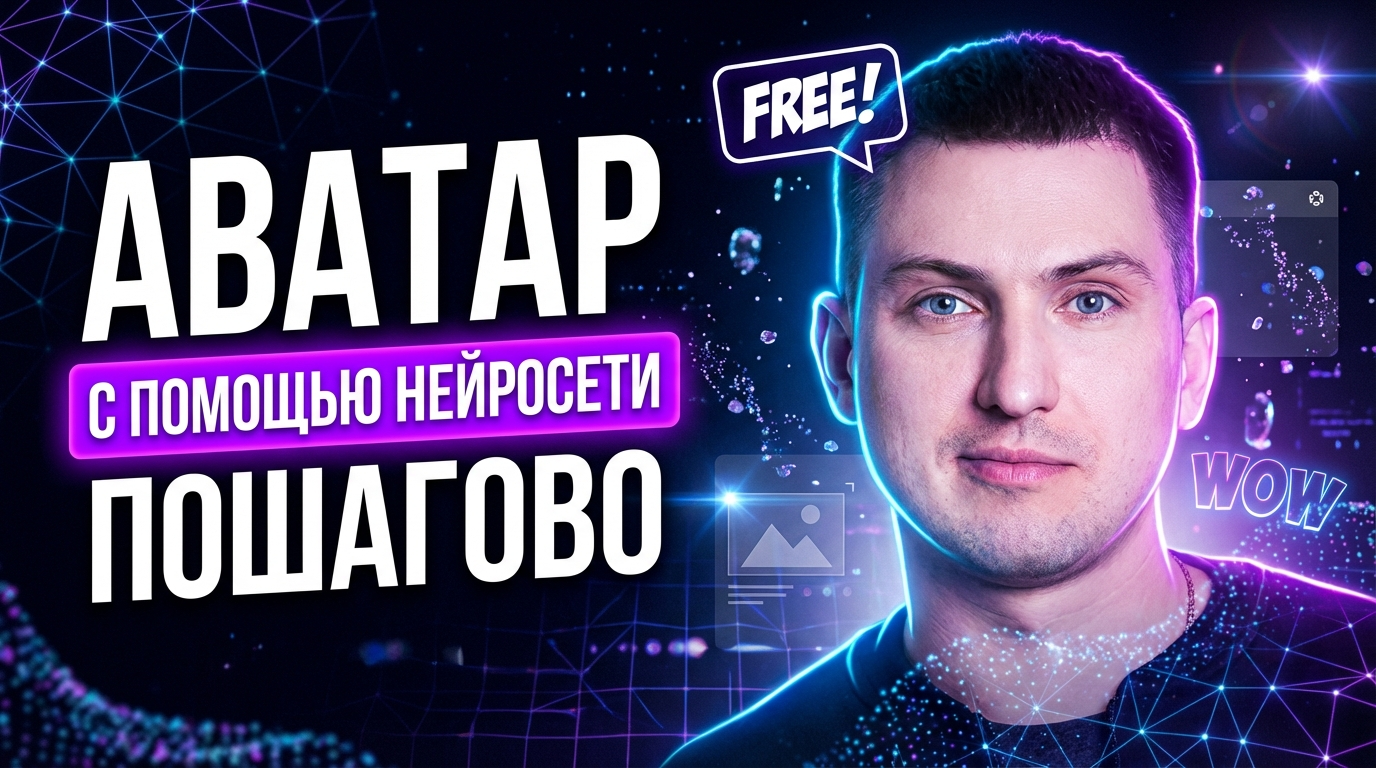 Создание уникальной аватарки с помощью нейросети пошагово