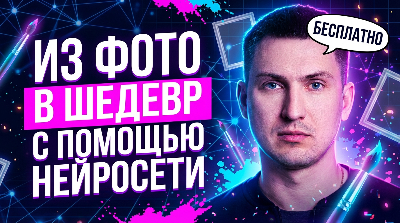 Процесс обработки фото нейросетью для создания красивого арта