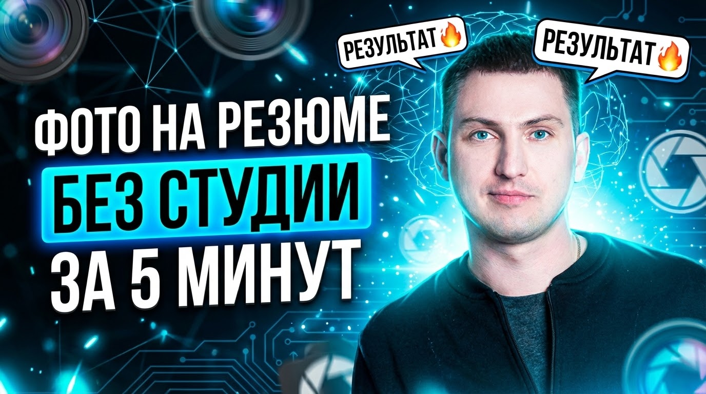 Процесс создания профессионального фото для резюме через нейросеть за 5 минут без студии