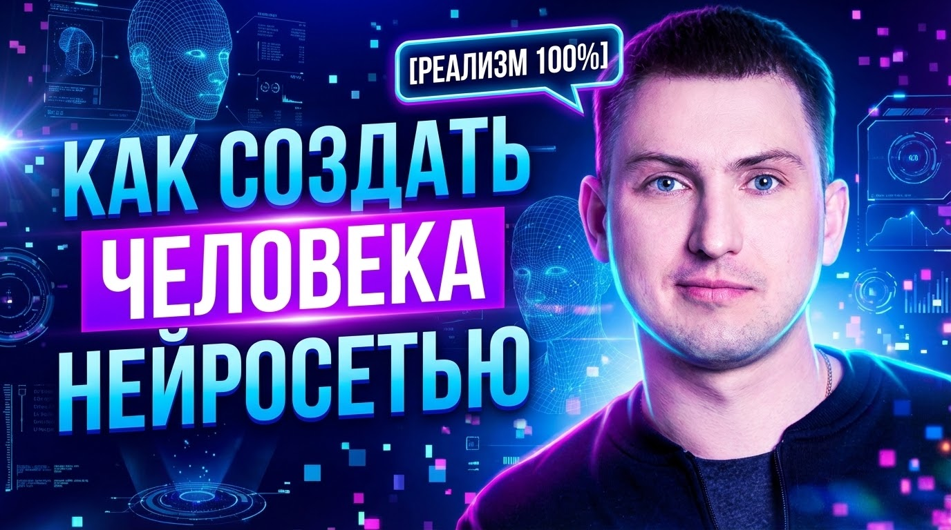 Процесс генерации реалистичного изображения человека с помощью нейросети