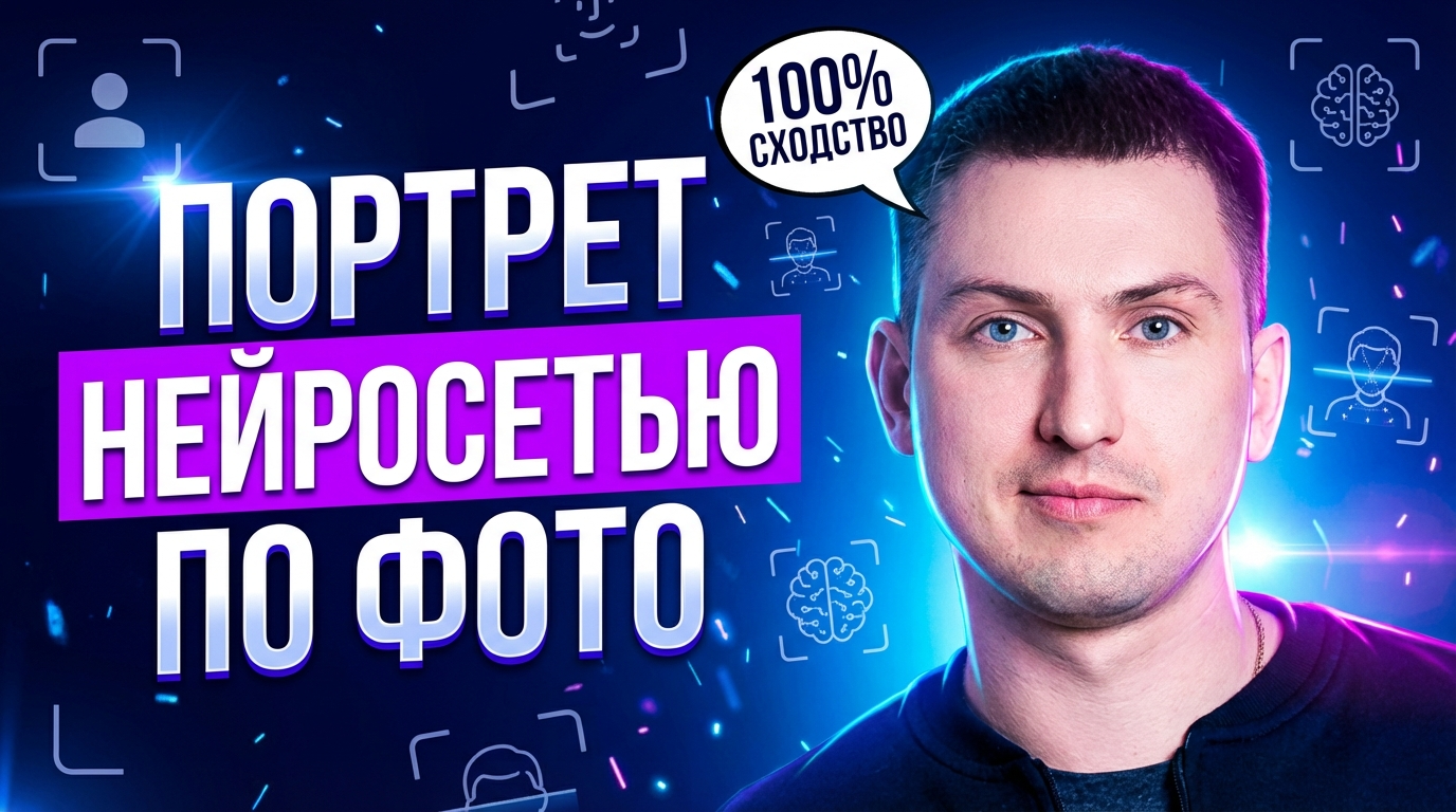 Генерация портрета одного человека по фотографии с помощью нейросети