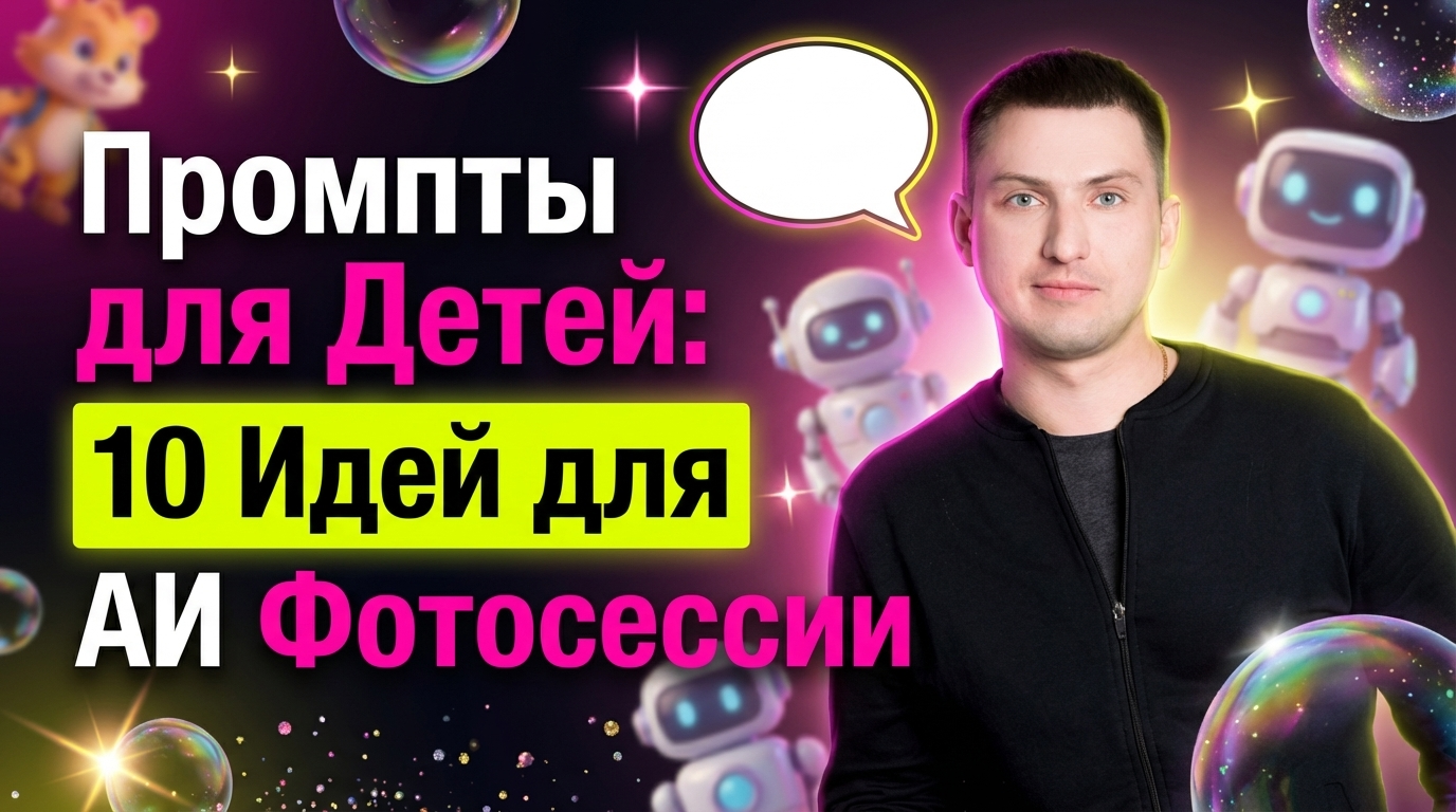 Промты для детей: 10 идей для фотосессии ИИ в нейросетях