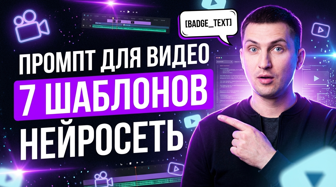 Промт для видео: 7 шаблонов для нейросети — генерация роликов