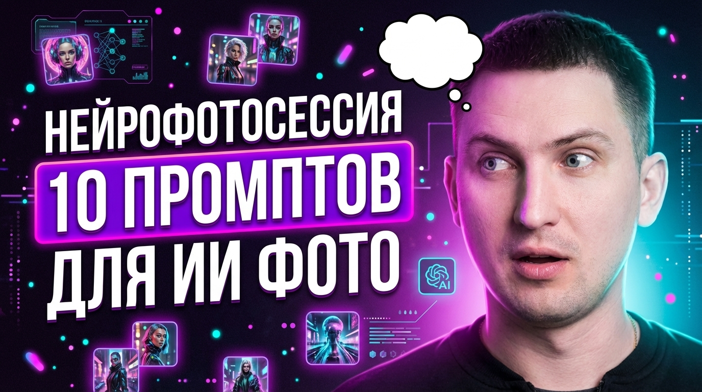 Нейрофотосессия: 10 промтов для нейросети — идеи для AI фотосессии
