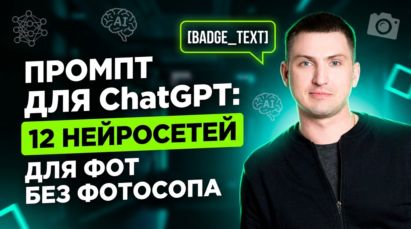 Промт для ChatGPT: 12 запросов в нейросеть для фото без фотошопа
