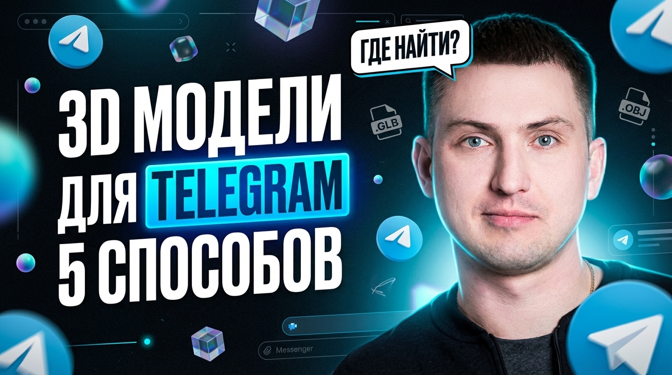 3д модели телеграм: где найти и как использовать в ТГ — 5 способов