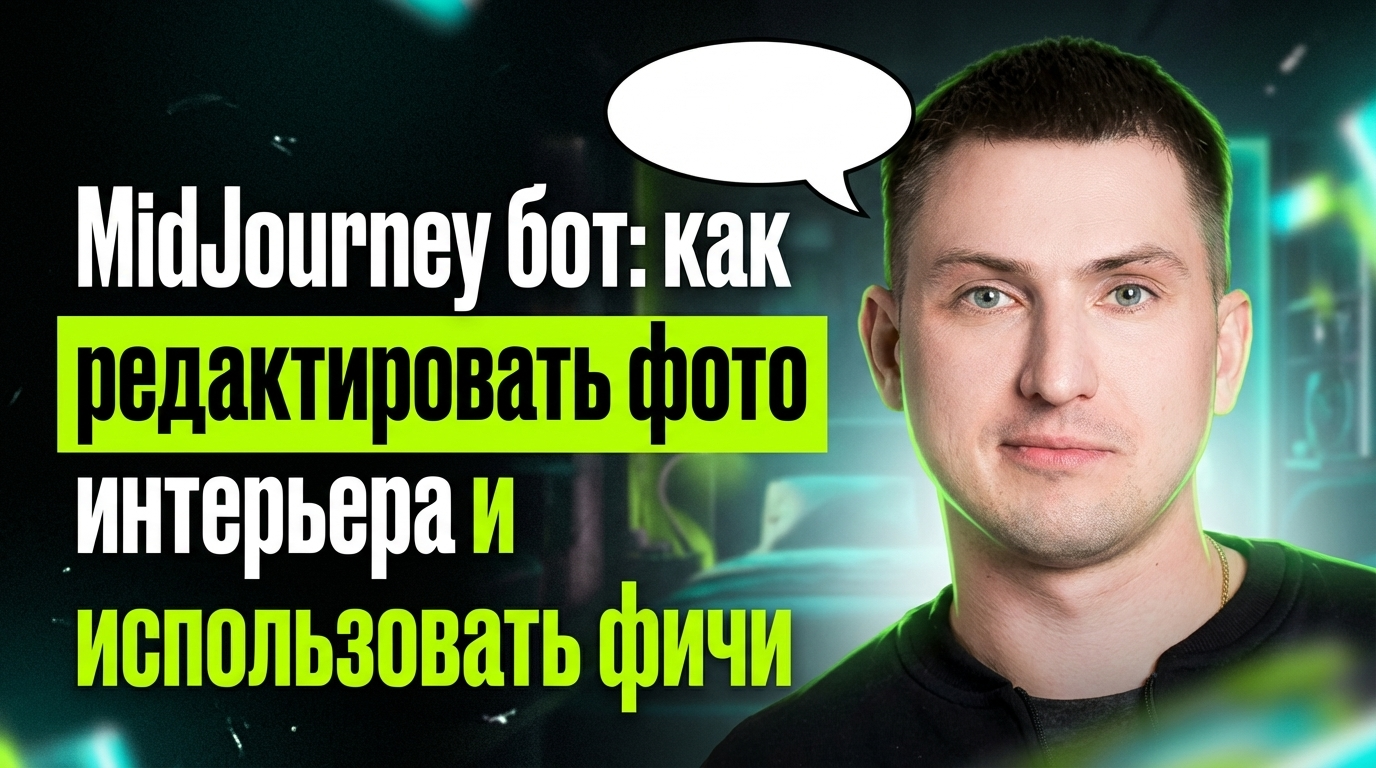 MidJourney бот: как редактировать фото интерьера и использовать возможности MidJourney в России