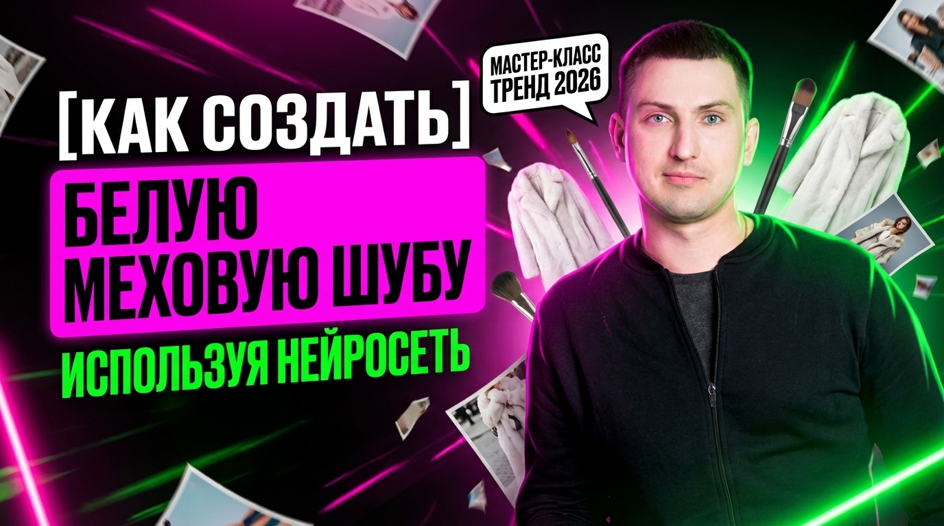 Как создать коллаж в белой шубе с помощью нейросети: тренд 2026 и промт для фото