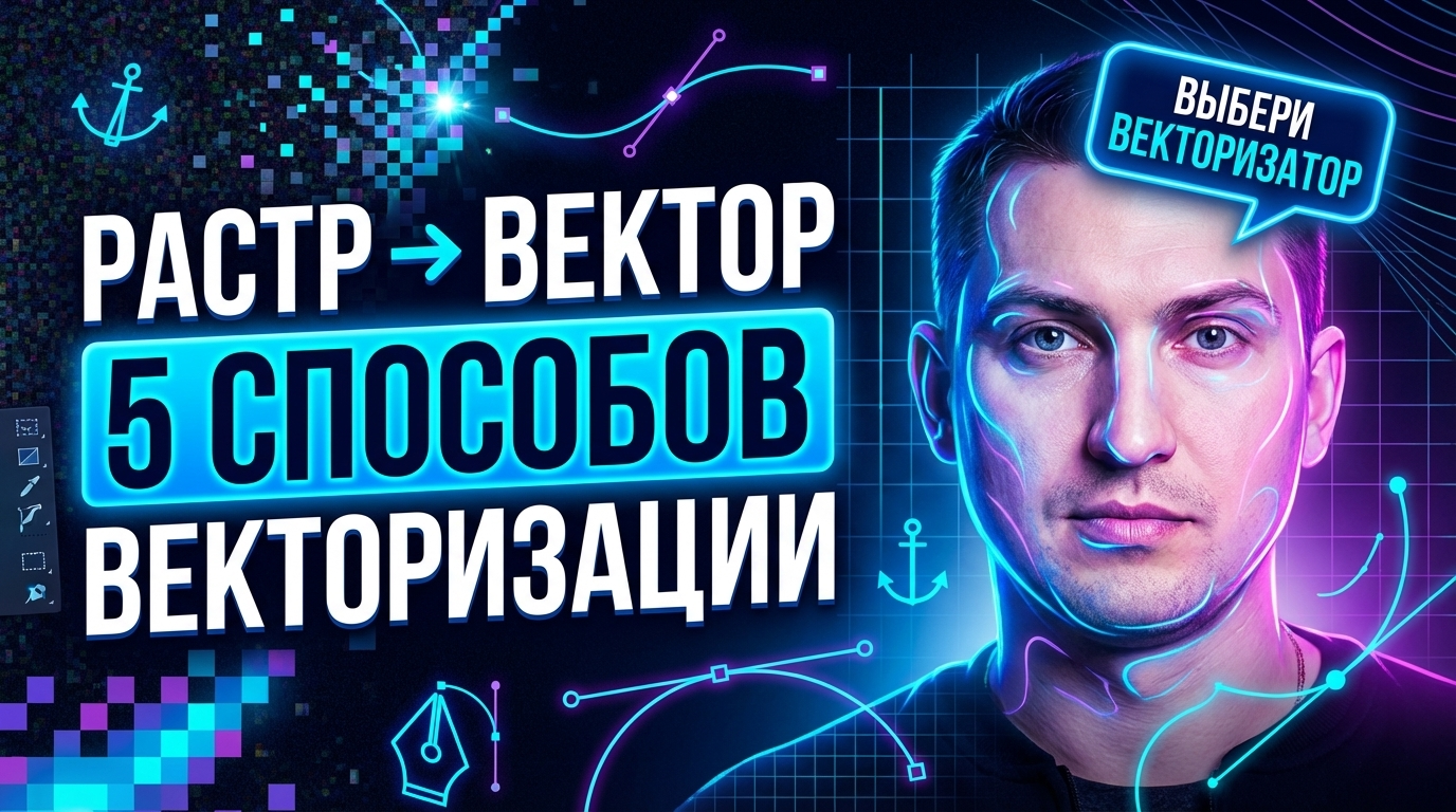 Растр в вектор: 5 способов векторизации — как выбрать векторизатор