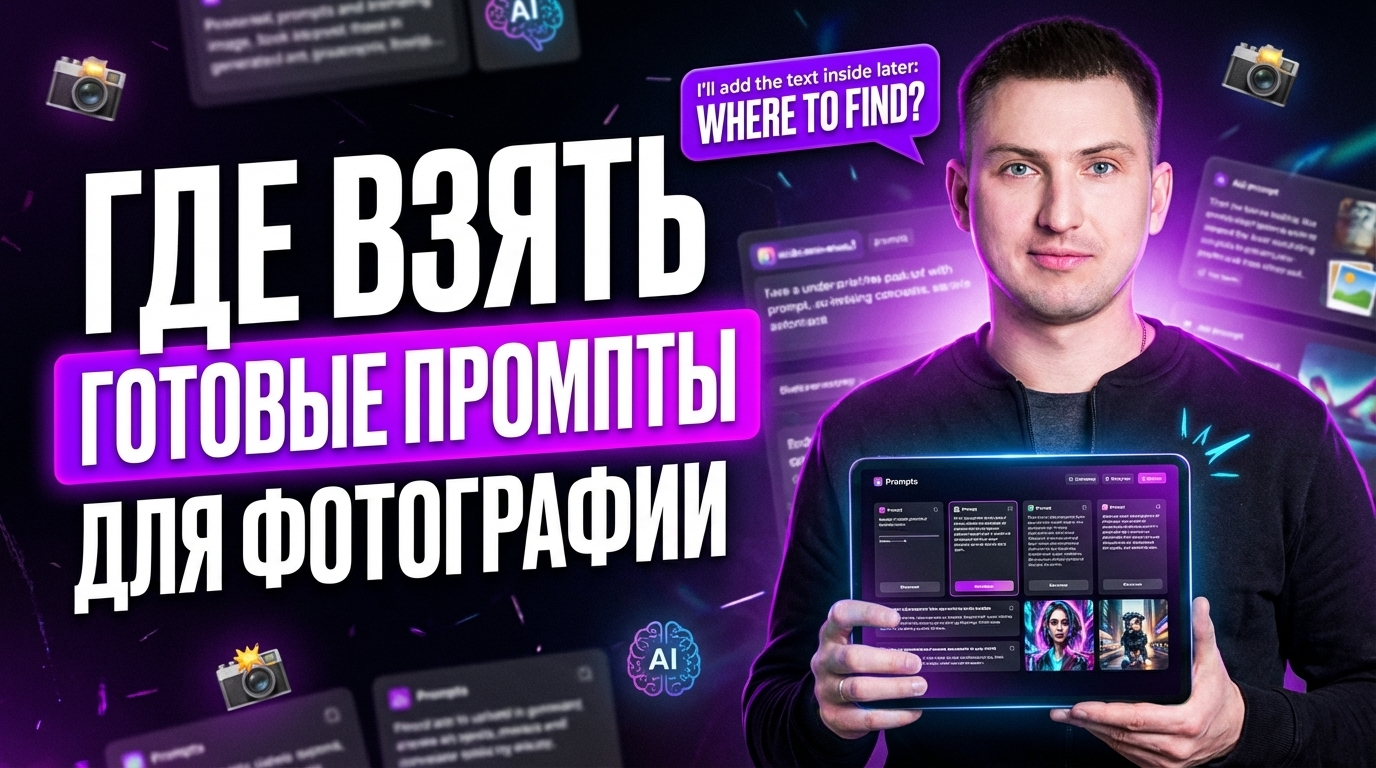 Промты для фото: где найти готовый промт и базы для удобного использования