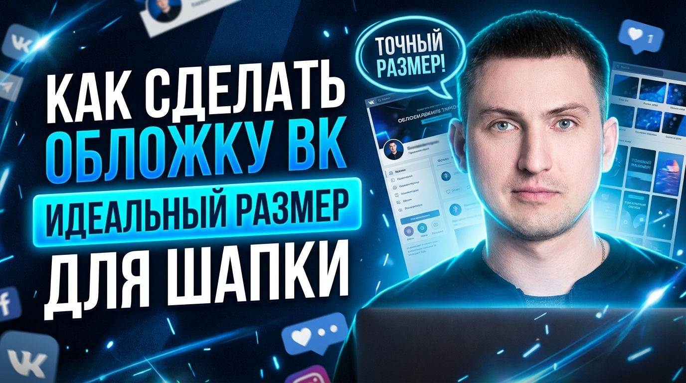 Обложка для ВК: как сделать идеальное оформление и выбрать размер шапки