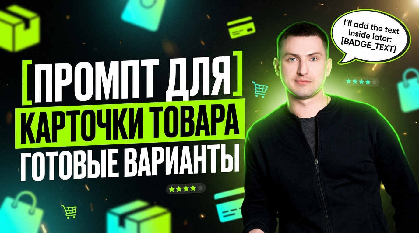 Промт для карточки товара: готовые варианты для нейросети и маркетплейсов
