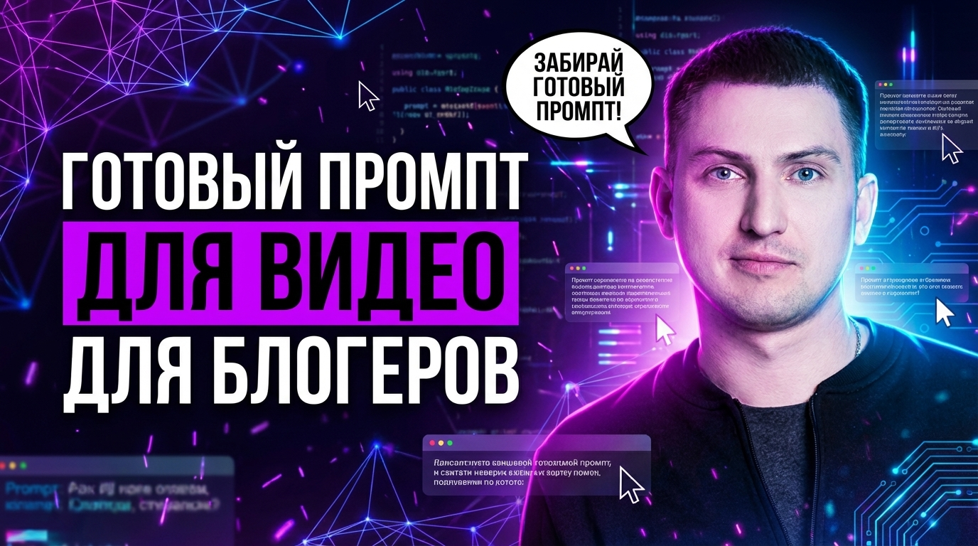 Готовый промт для видео: лучшие промты для нейросети для блогеров