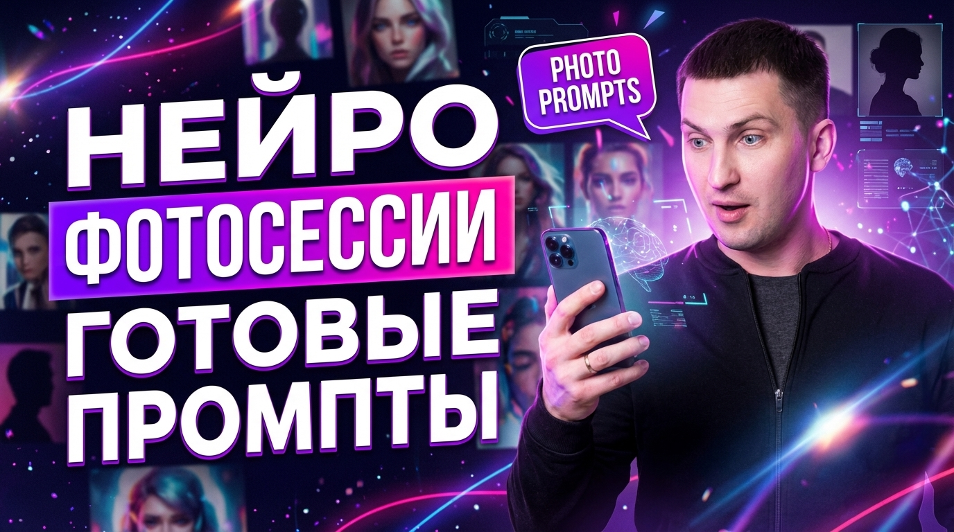 Нейрофотосессия: готовые промты для фото и работы с нейросетью