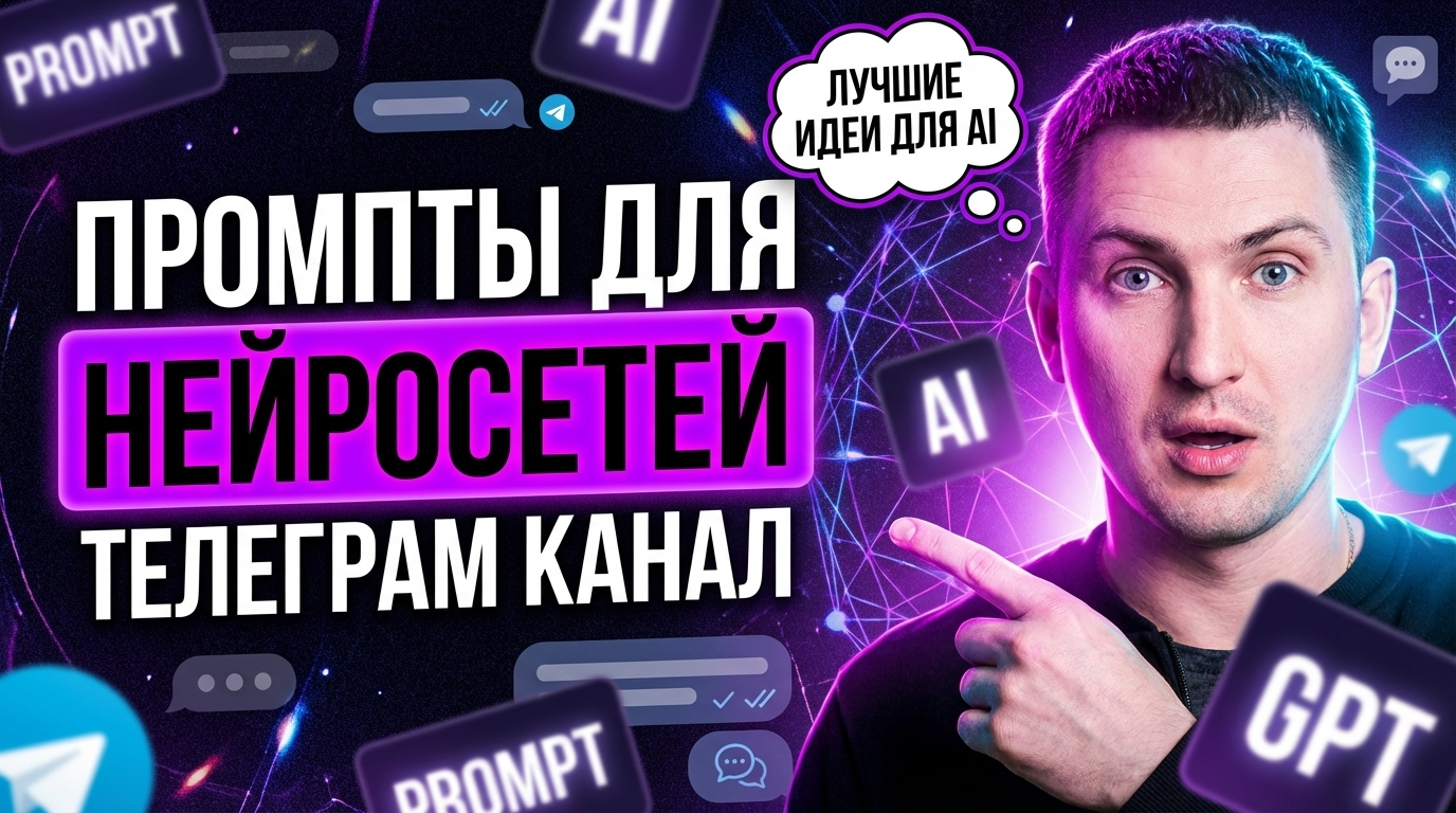 Промты для нейросети: телеграм-группа с идеями для генерации