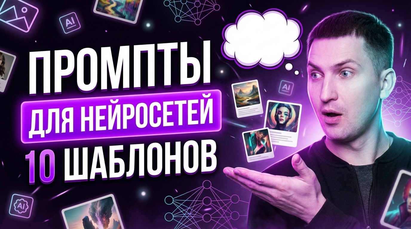 Промпты для нейросети: 10 готовых шаблонов для создания изображений