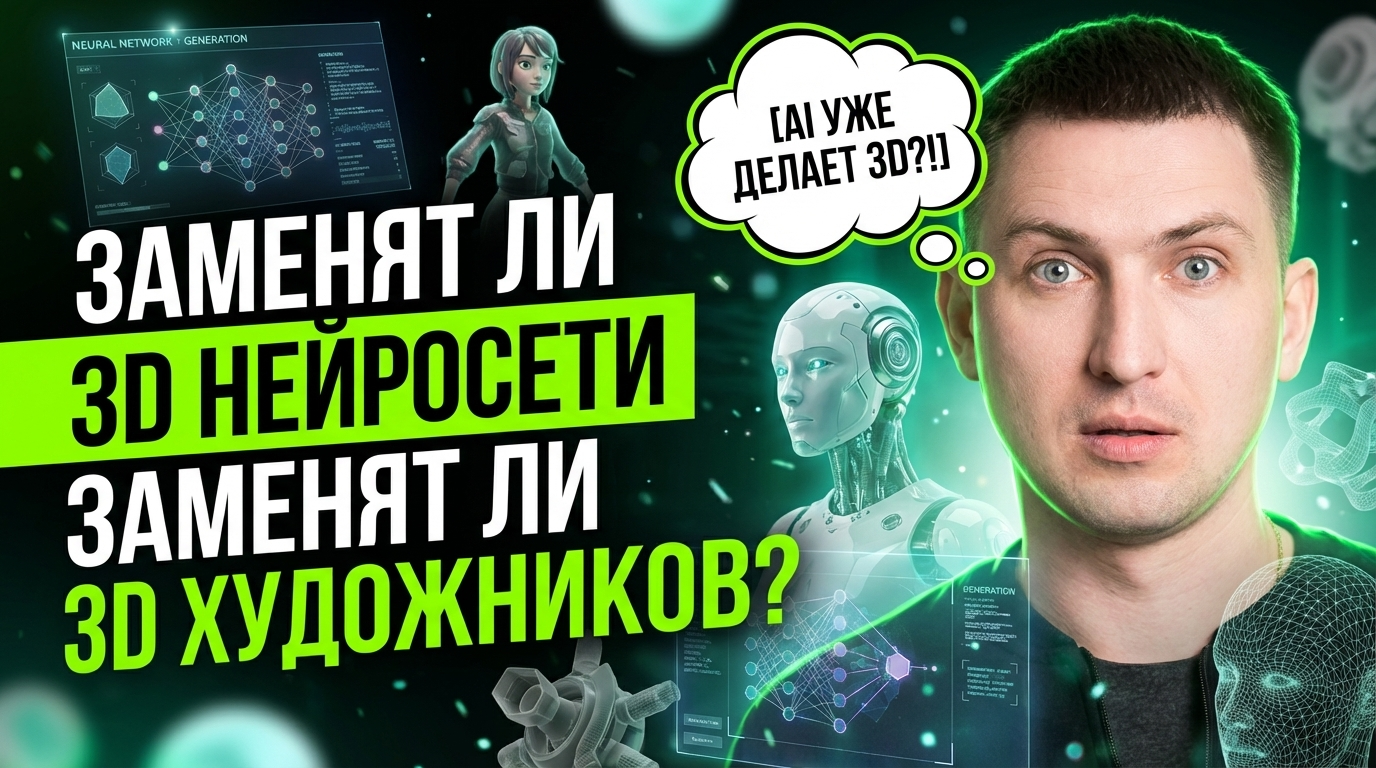 3д нейросеть: заменит ли ИИ 3D-художников — разбор на примерах