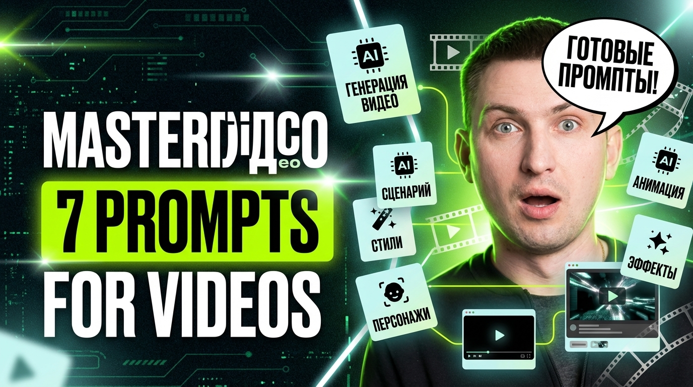Шедеврум видео: 7 промтов для роликов — готовые запросы