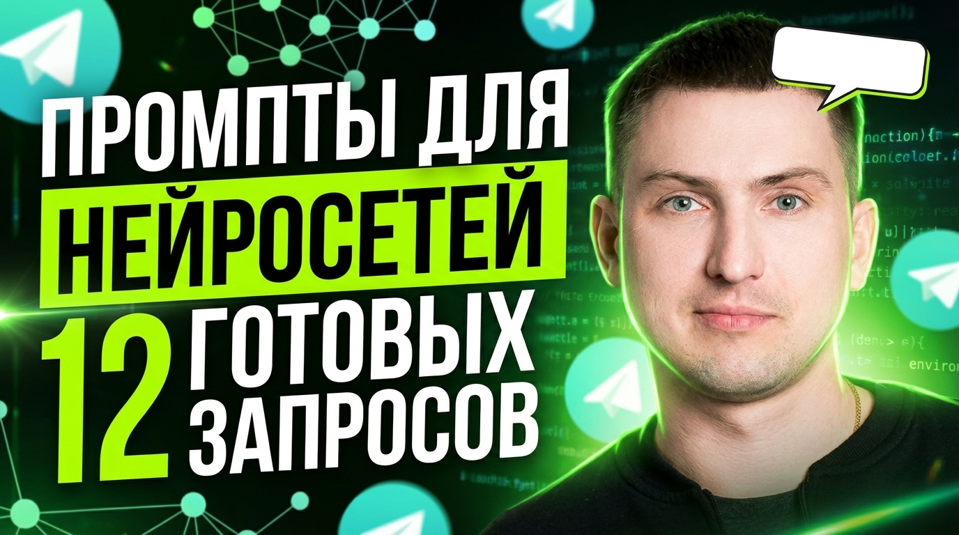 Промты для нейросети: 12 готовых запросов для работы в Telegram