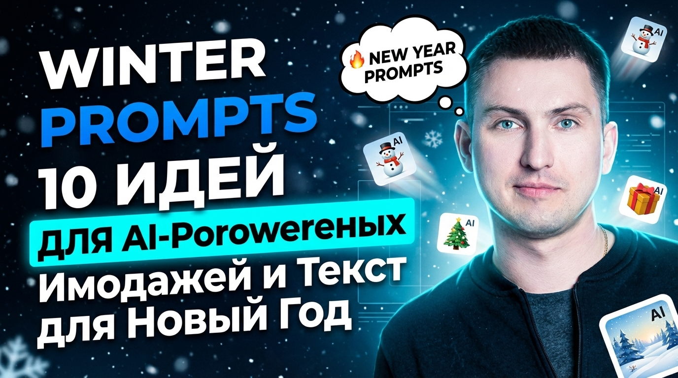 Промты зимние: 10 идей для ИИ-картинок и текста к Новому году