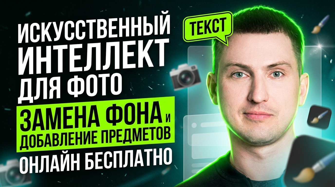 Искусственный интеллект для фото: замена фона и добавление вещей онлайн бесплатно