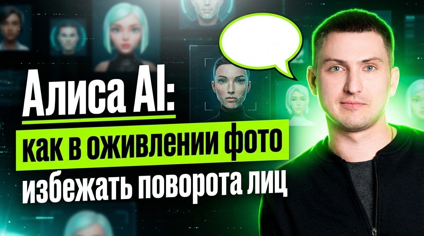 Алиса AI: как в оживлении фото избежать поворота лиц в кадре